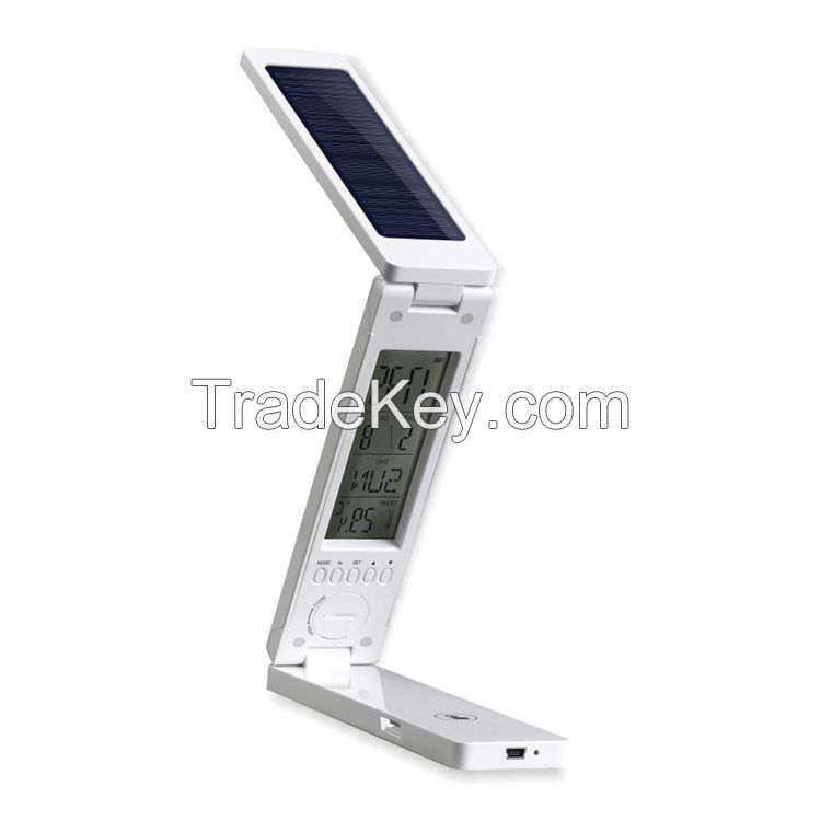 Solar mobile power folding LED desk lamp