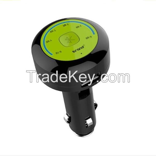 Multi-funcation bluetooth car charger FM transmitter car charger