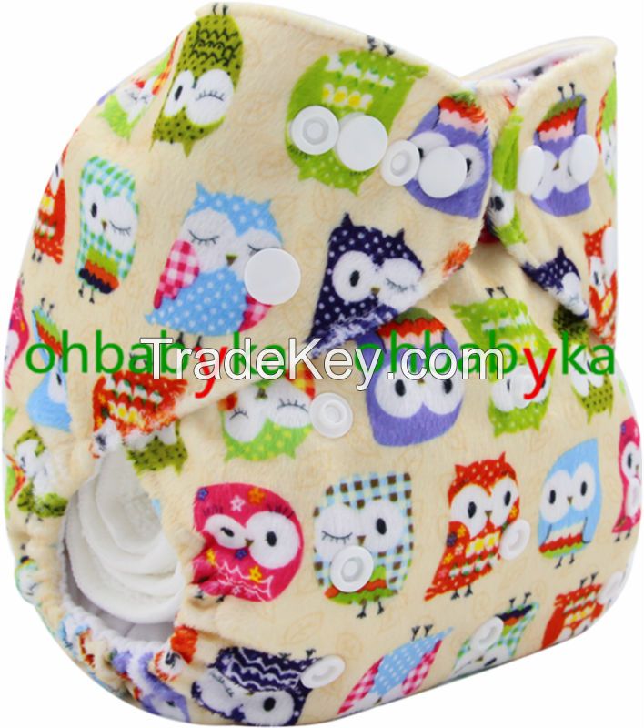 Ohbabyka all in one size pocket diapers washable baby wizard cloth diapers