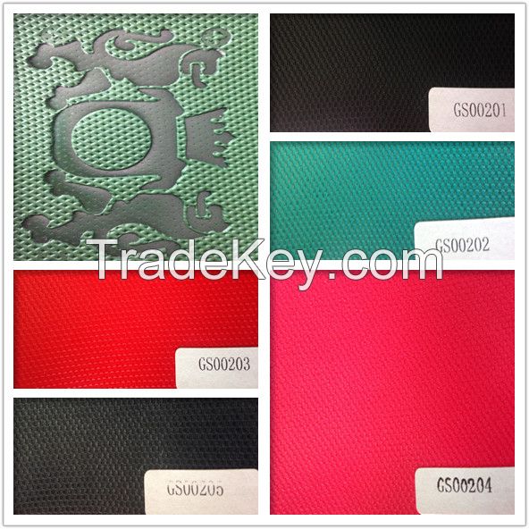 Anti-abrasive Elastic Artificial PU or PVC leather fabric
