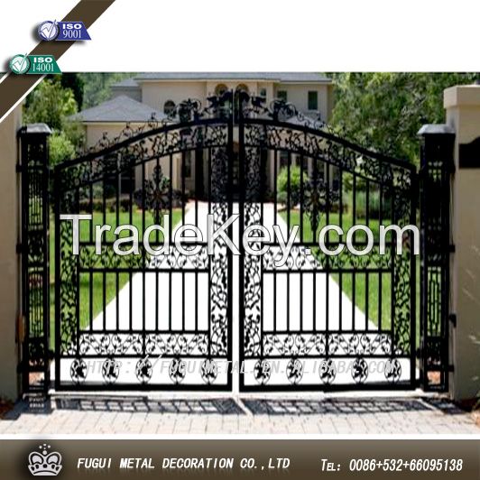 Decorative and practical wrought iron gate