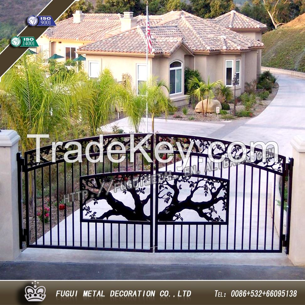 Elegant and Beautiful wrought iron gate