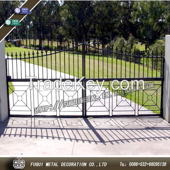 Galvanised wrought iron gate