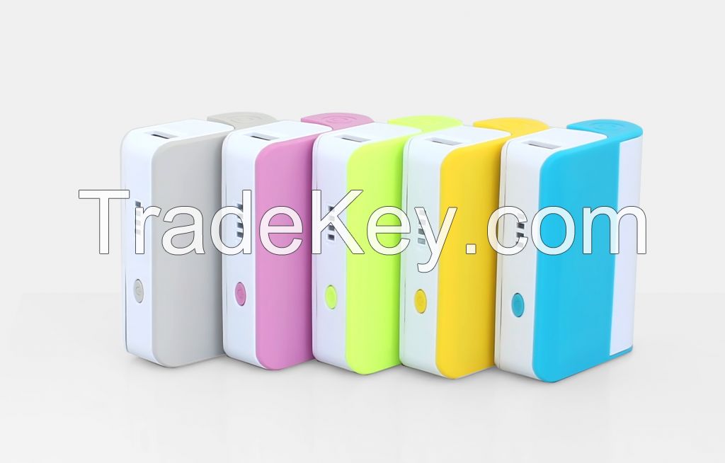New products colorfull mirror portable power bank, power chargers