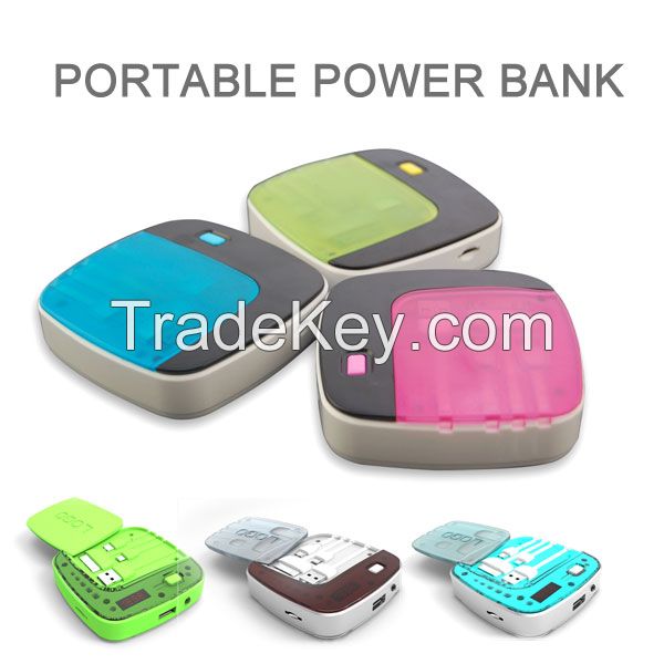 New products 3 in 1 portable power bank, power chargers