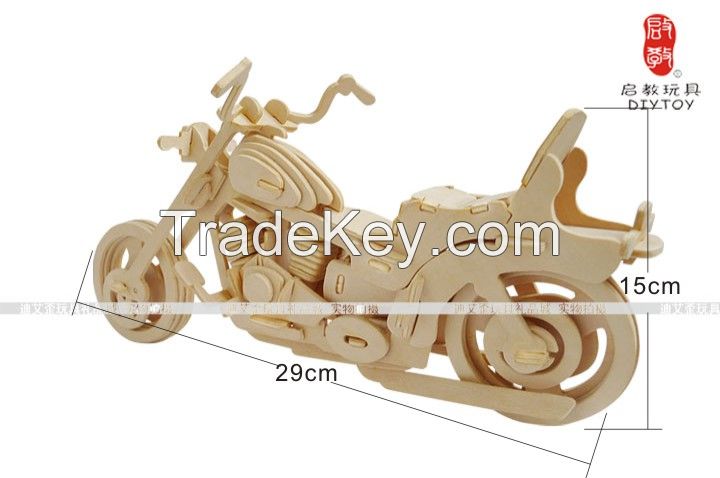3D wooden puzzle Motocycle MOTORCYCLE HARLEY DAVIDSON