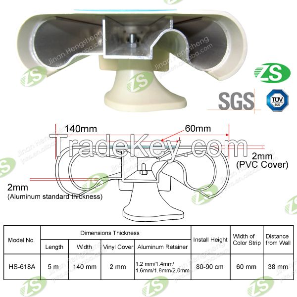 hospital handrail/wall protection