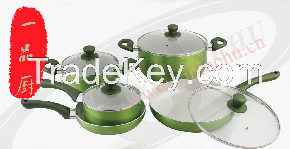 New design  aluminum ceramic milk pot sauce pan