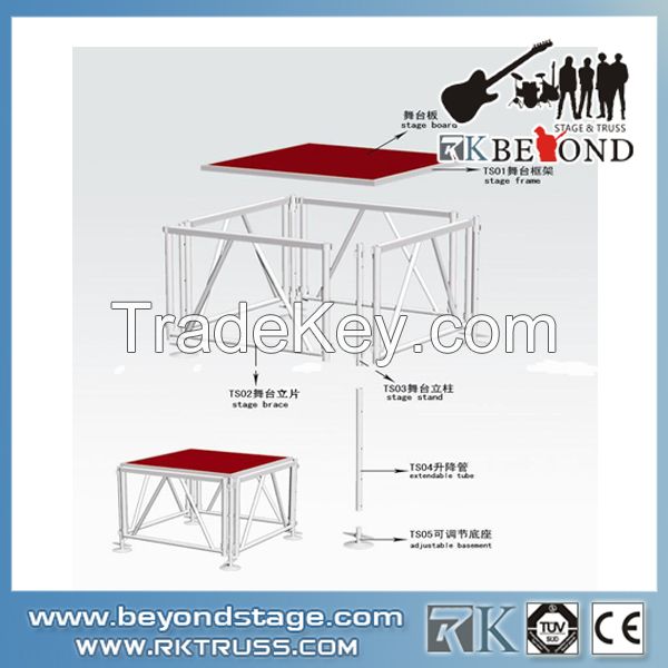 Aluminum Portable Stages/wedding stage/Mobile Stages for sale 