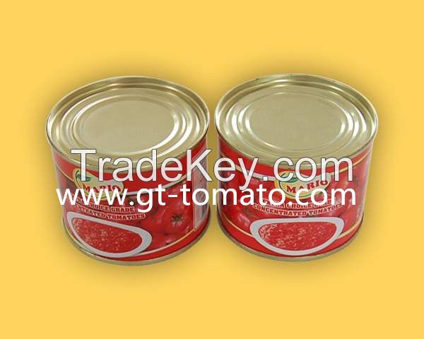 tomato paste 28-30% in can  140g