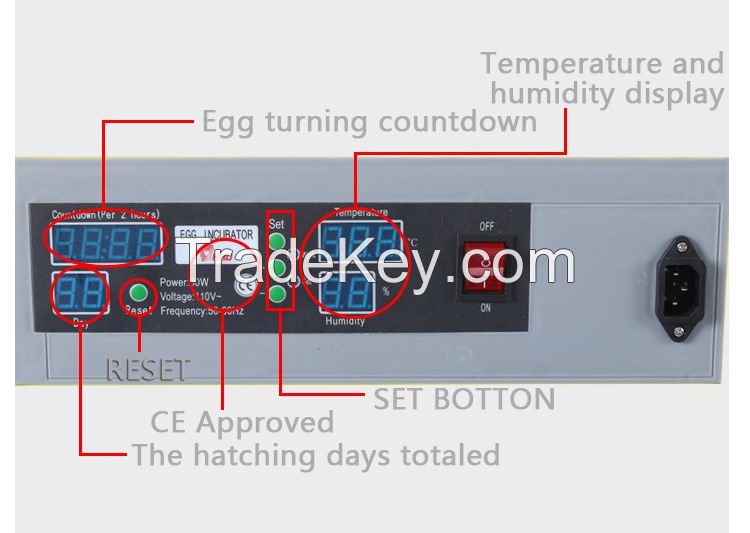 Edward Fully Automatic Mini Incubator/Commercial Incubator For hatching 88 Eggs