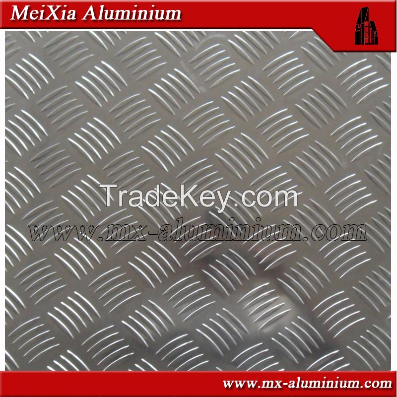 5 Bars of embossed aluminum plate