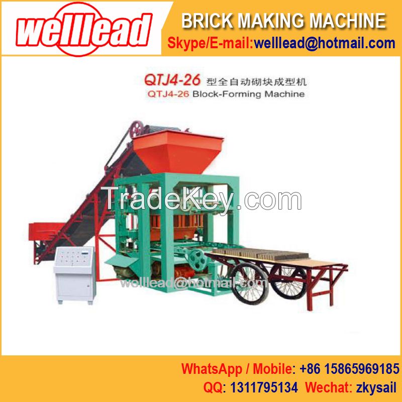 QTJ4-26 semi-automatic block making machines for sale