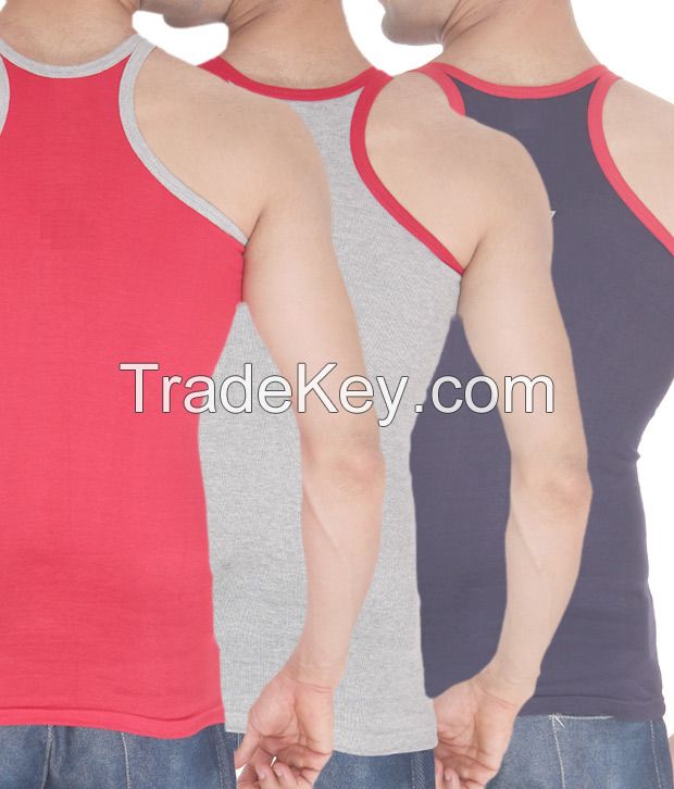 100% cotton mens vests