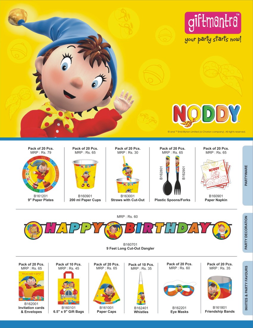 noddy party goods