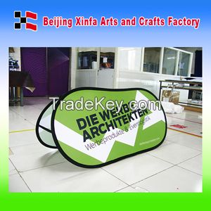 oval pop up banner