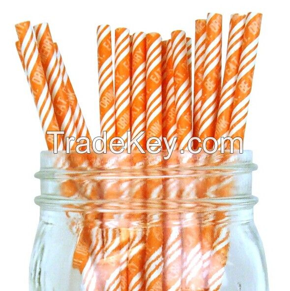 Factory Wholesale Drinking Straw, Paper Straws, Striped paper straws