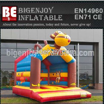 Inflatable bouncy castle monkey
