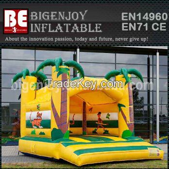 Inflatable bouncy castle monkey