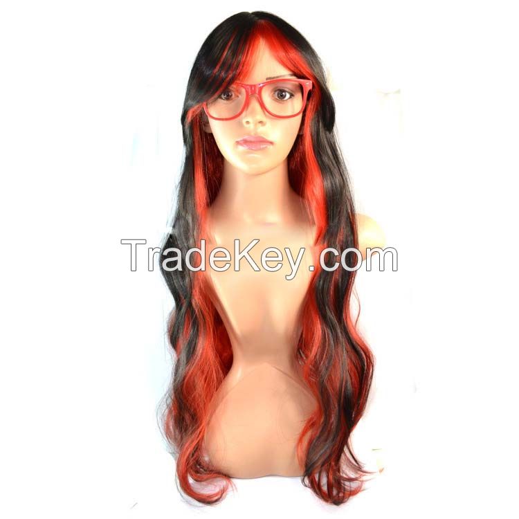 The new women's curly hair Waves fluffy color gradient wig Anime wigs