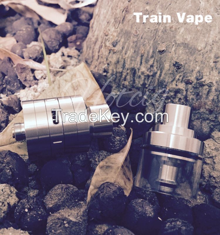Hotcig train vape ecig 316 stainless steel tank atomizer wholesale with high quality 