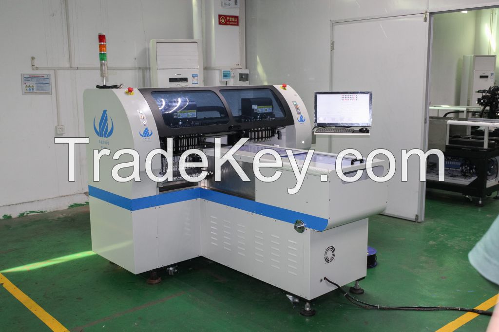 High performance automatic SMT intelligent LED pick and place machine, high-speed SMT LED mounter, LED placement machine, 30 heads