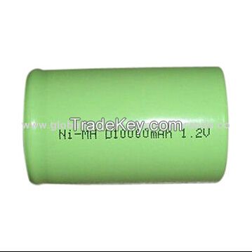 NiMH Rechargeable Battery with 1.2V, 10, 000mAh Capacity, D Size Single