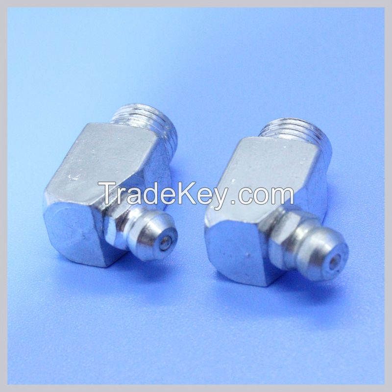 Hydraulic 10mm*1 45Degree Square Angle Steel Zerk Grease Fitting Grease Nipple