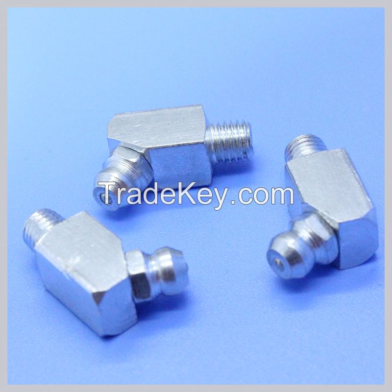 Hydraulic Square Grease Fitting/Nipple Popular German Style 6mm*1 65Degree Angle Steel Zerk
