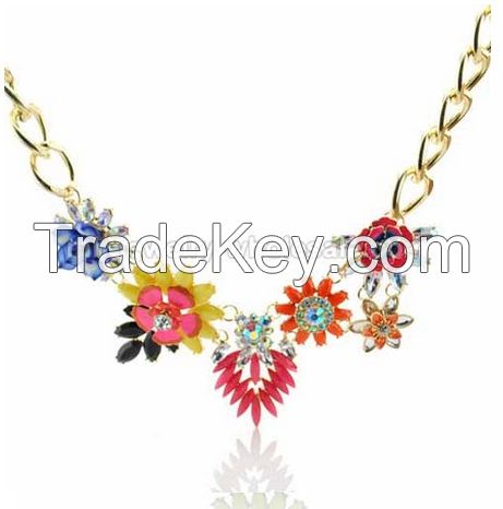 Flower Charms Necklace