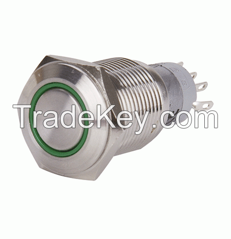 metal push button switch WDS2GQF-22E