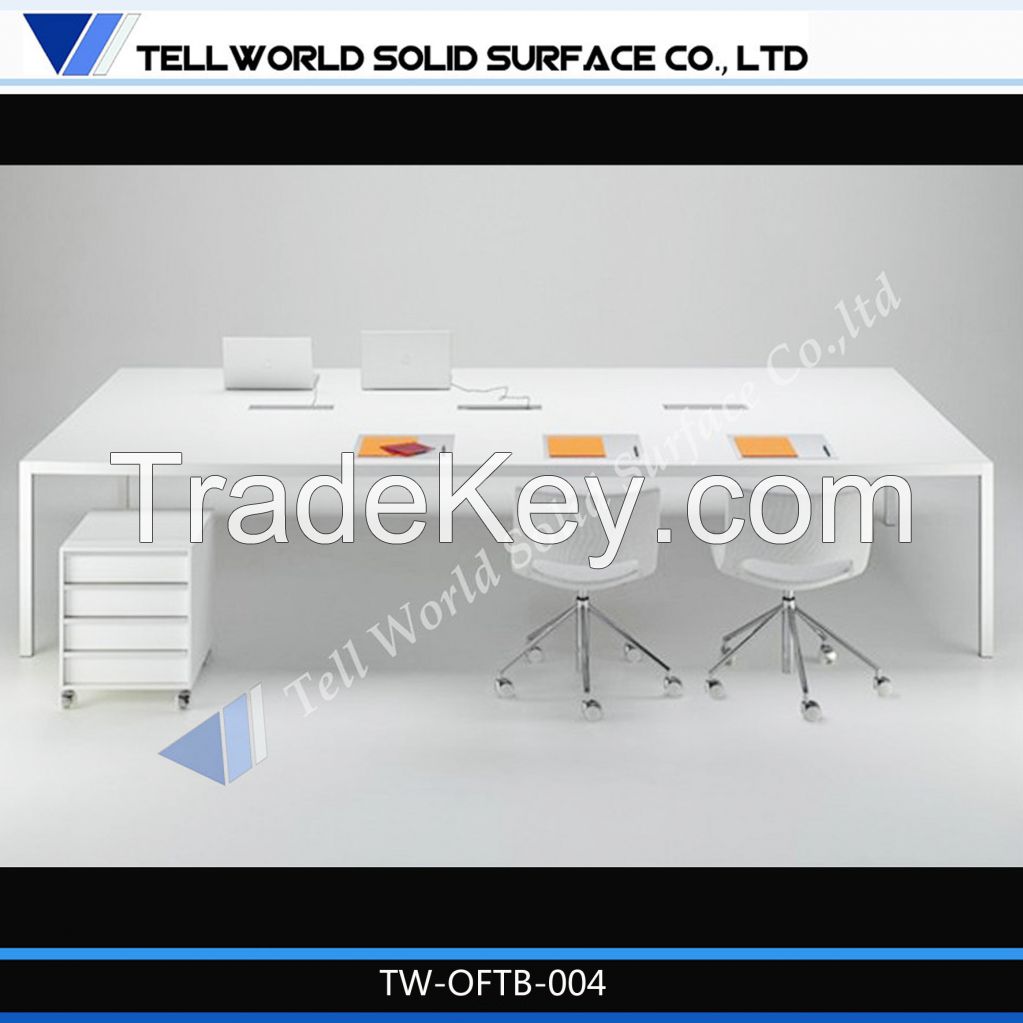 2014 seamless joint solid surface office desk