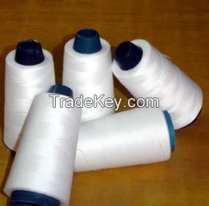 100% Polyester Sewing thread raw white 