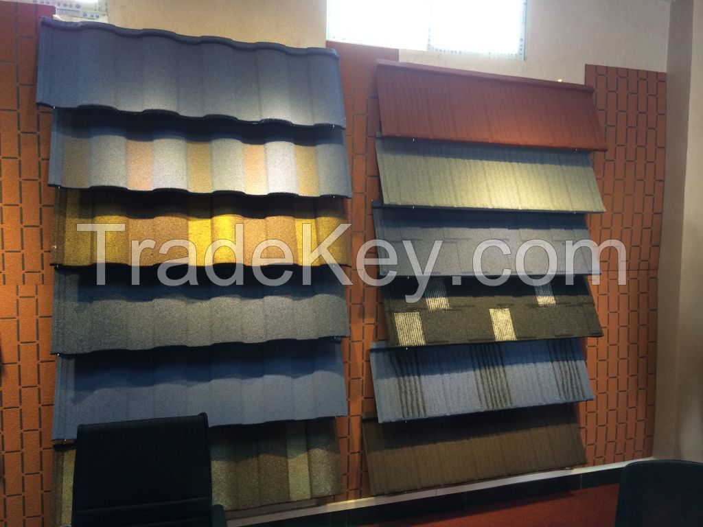 stone coated steel roofing tile
