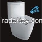 Siphon one piece toilet