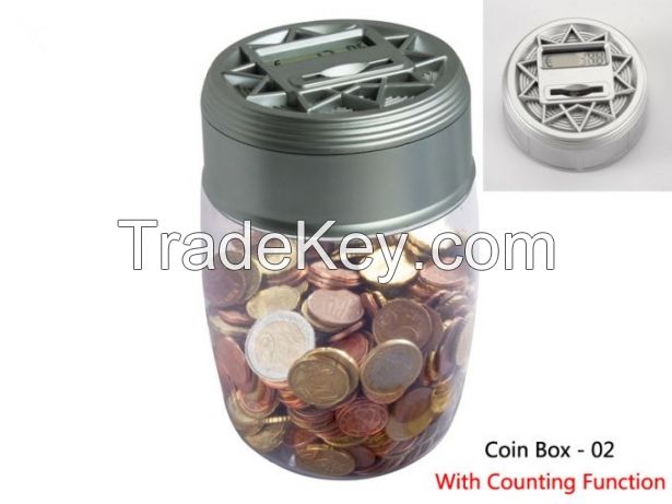 Digital coin box / coin counter