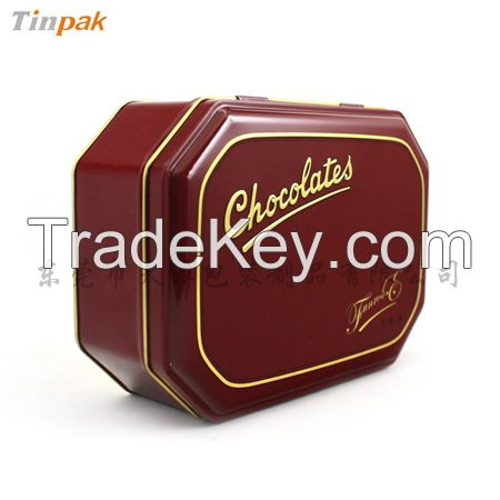 octagonal Chocolate Tin Boxes