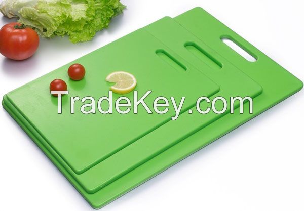 high quality hot sale food grade pp  plastic cutting board with handle