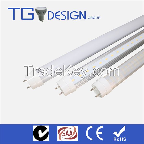 LONG lifetime T8 led tube with ce rohs tuv saa c-tick