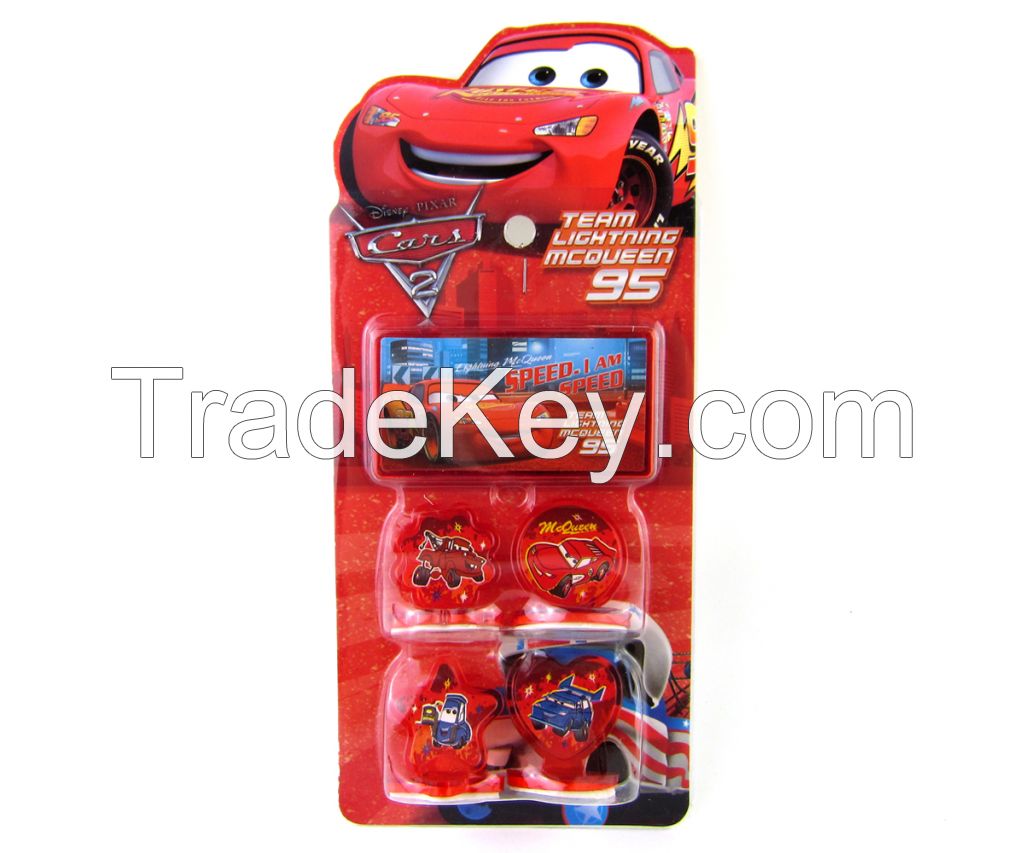 Cars stamp toys witn ink pad