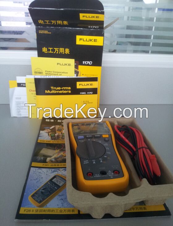 FLUKE 117C Digital Non-Contact Voltage Electrician Multimeter