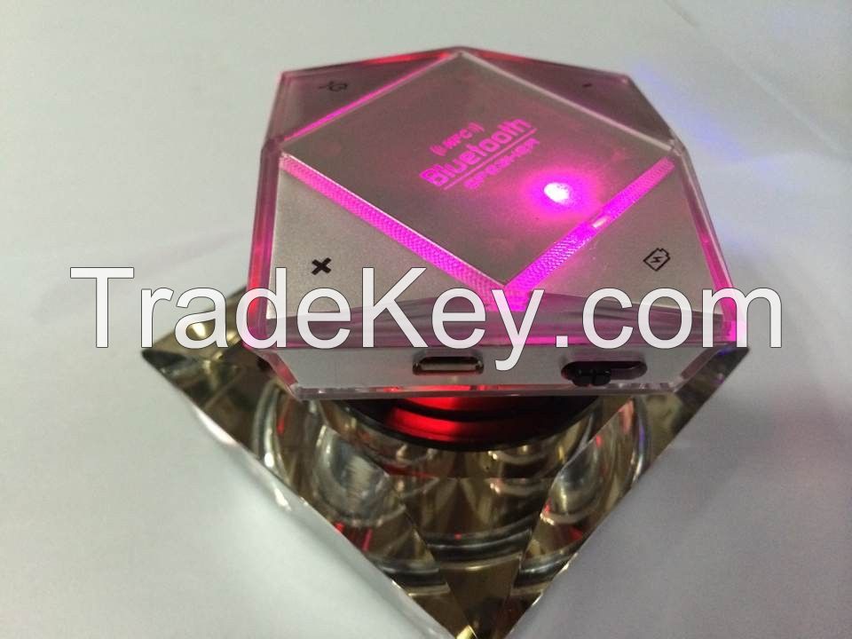 Crystal NFC bluetooth speaker support TF card play