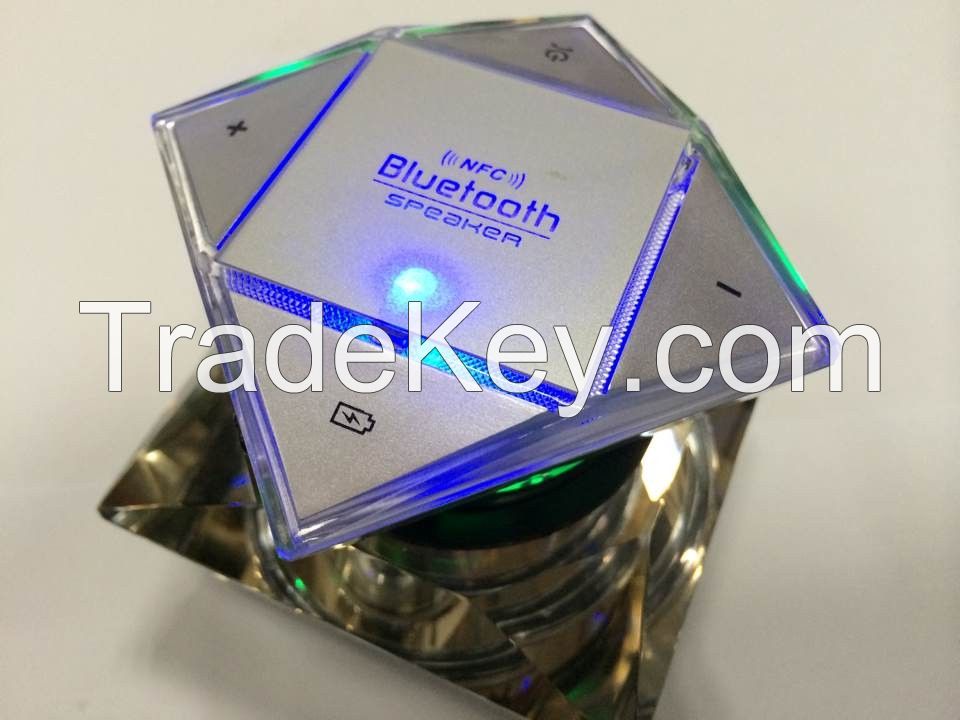 Crystal NFC bluetooth speaker support TF card play