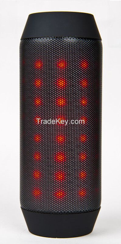 LED flashing bluetooth speaker with voice prompt function