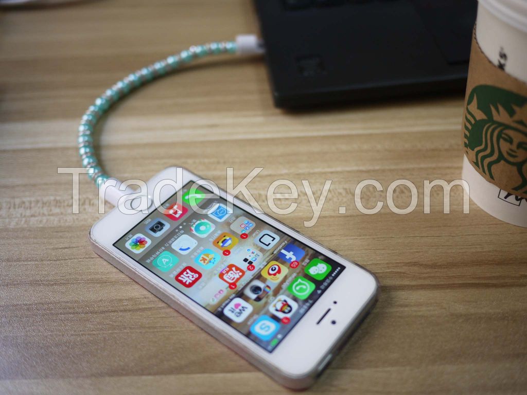 Hot sale Bracelet Mobile Phone Cables Micro USB Data Cable Charging For Samsung Galaxy Note For IPhone 5 5S 6 Plus
