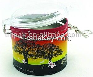 airtight decorative coffee tin can