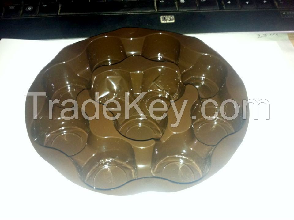 chocolate inner tray blister and clamshell