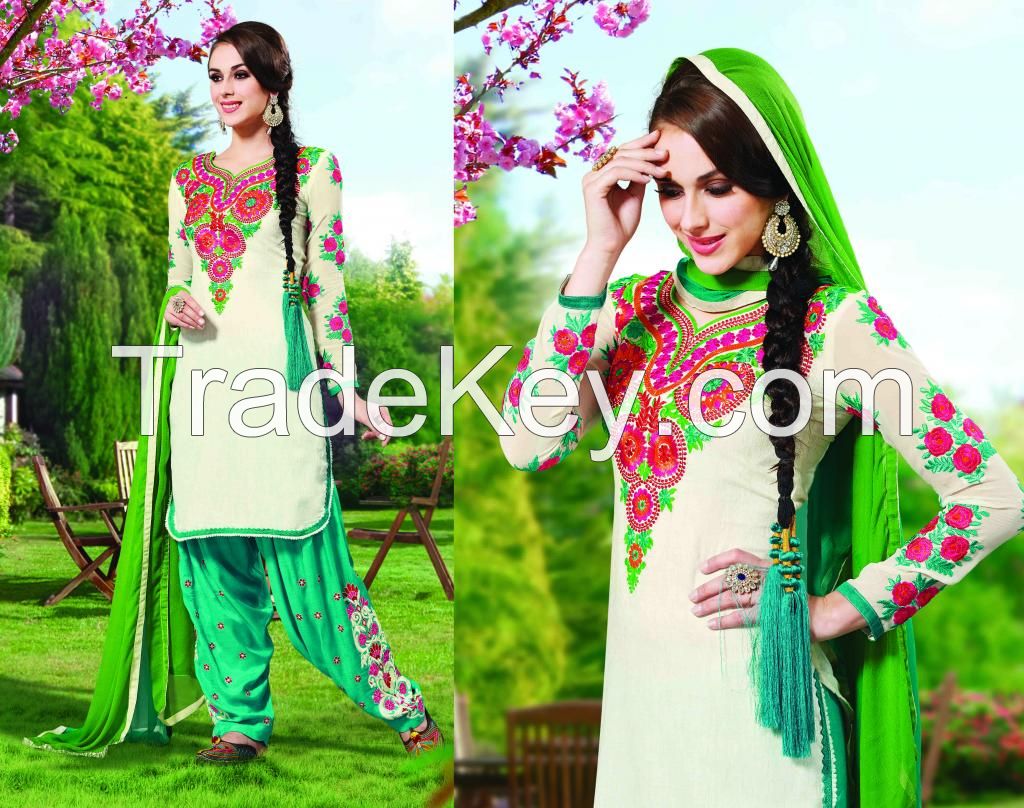 Indian Wear Embroidered Salwar Kameez for party wear, casual Dress