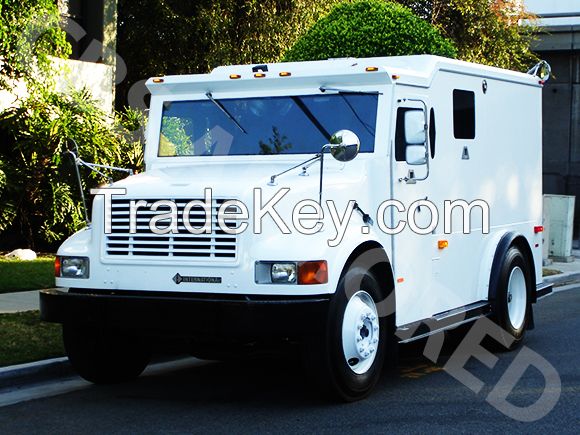 2001 Refurbished International 4700 DT 466 Armored Truck