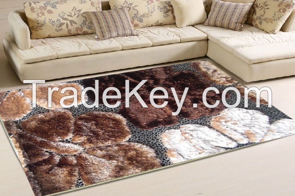 Hand-Made Polyester Shaggy Carpets(wild style, full of passion)